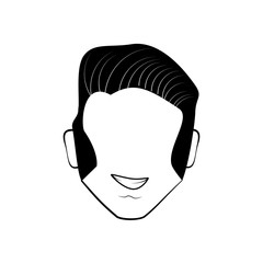 head man avatar comic vector illustration eps 10