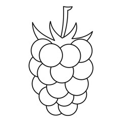 Blackberry icon, outline style