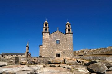 Fototapeta na wymiar Church of Virgen de la Barca, Muxia, Galicia, Spain
