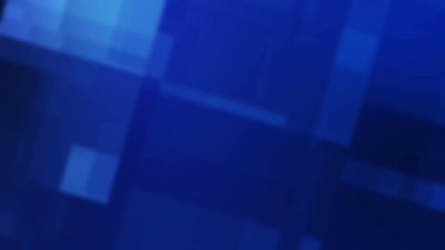 Blue blocks abstract blurred background motion. Ultra High Definition 4K seamless loop video.