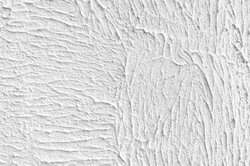 Abstract Rectangular White Interior Wall Texture. Whitewashed Old Brick Wall With Stained And Shabby Uneven Plaster. Painted Whiten Brickwall Background. Home House Room Indoor Square Surface.