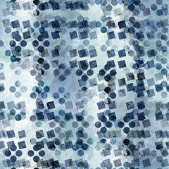 Materiał do szycia Seamless pattern with dots. Dotted grunge background with watercolor effect. Textile print for bed linen, jacket, package design, fabric and fashion concepts