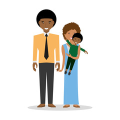 family couple carrye son childhood vector illustration eps 10