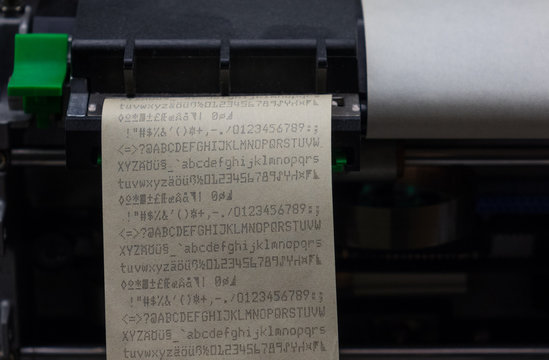 The olf  cash register with receipt ,macro