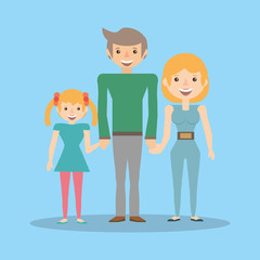family parents child member vector illustration eps 10