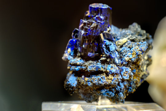 azurite mineral stone gemstone blue from Namibia