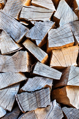 dry beech firewood background