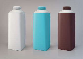 Set of packaging bottles of 750 ml