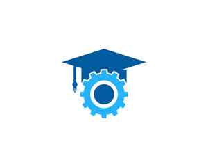 Gear Education Icon Logo Design Element