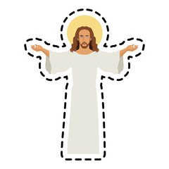 jesus christ icon image vector illustration design 