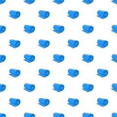 Fitness mat pattern, cartoon style