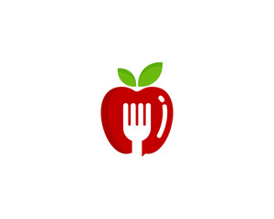 Fruit Cafe Icon Logo Design Element