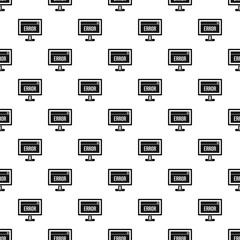 Monitor error pattern, simple style