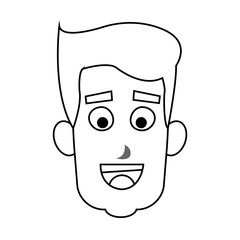 Obraz na płótnie Canvas happy man cartoon icon image vector illustration design 