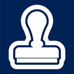 Stamp icon vector illustration