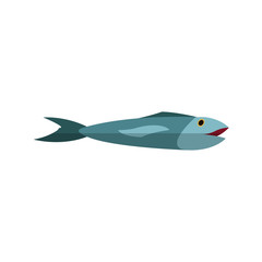 fish icon over white background. colorful design. vector illustration