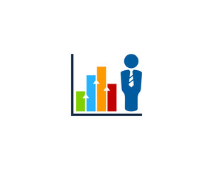 Job Stats Icon Logo Design Element