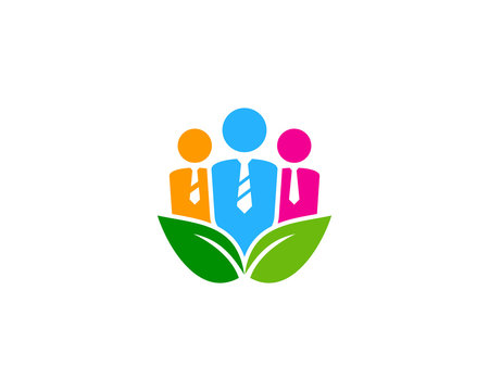 Green Job Icon Logo Design Element