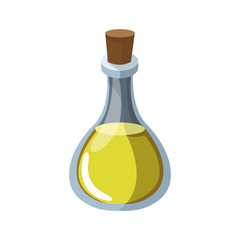 olive bottle icon over white background. colorful design. vector illustration