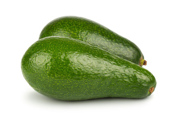 Pair of green avocado