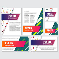 fresh background flyer style background Design Template