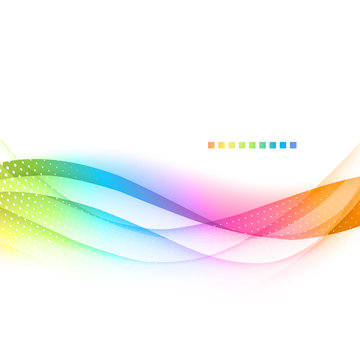 Abstract colorful background. Spectrum wave.