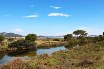 Salt pans in Hyères - France