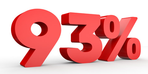Ninety three percent off. Discount 93 %.