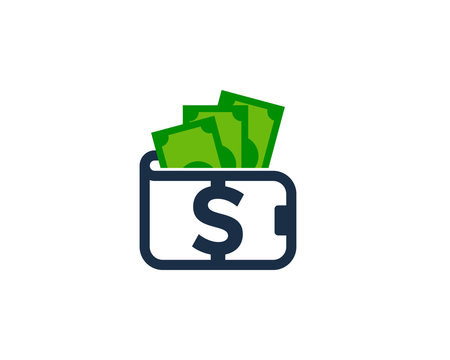 Money Wallet Icon Logo Desing Element