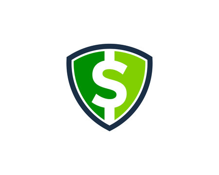 Money Shield Icon Logo Desing Element