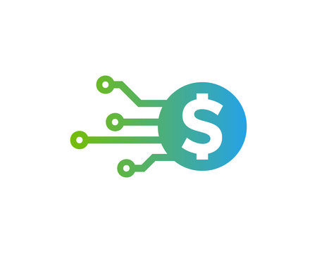 Money Tech Icon Logo Desing Element