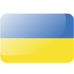 Flag of Ukraine. Vector illustration. The color of the original.