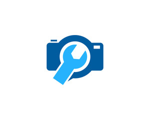 Camera Repair Icon Logo Design Element