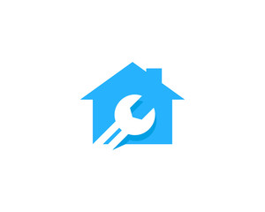 Repair Home Icon Logo Design Element