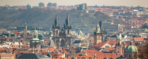 Old Town of Prague in sunny day