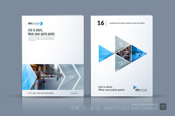 Fototapeta na wymiar Business vector template. Brochure layout, cover modern design a