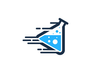 Science Fast Lab Icon Logo Design Element