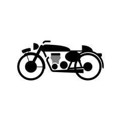 motorcycle icon vector, solid logo illustration, pictogram isolated on white
