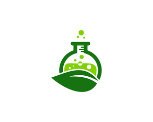 Science Green Lab Icon Logo Design Element
