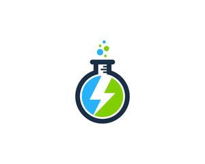 Science Power Lab Icon Logo Design Element