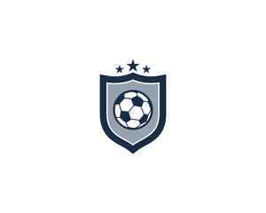 Soccer Shield Icon Logo Design Element