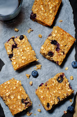Blueberry Quinoa Oats Breakfast Bars