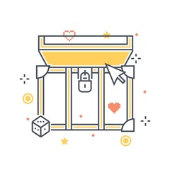 Color line,  concept illustration, icon