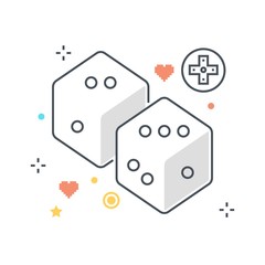 Color line,  concept illustration, icon