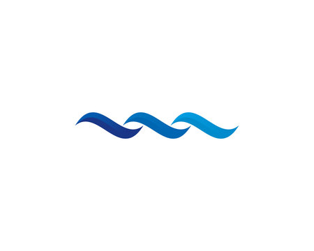 Three Wave Icon Logo Design Element