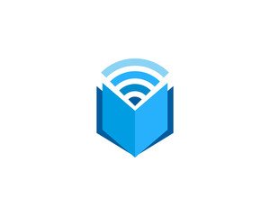 Wifi Education Icon Logo Design Element