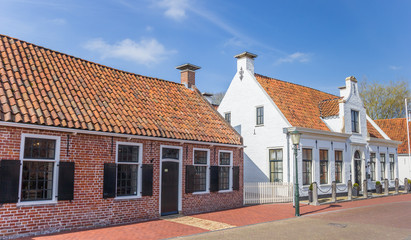 Old houses in the historical village of Aduard