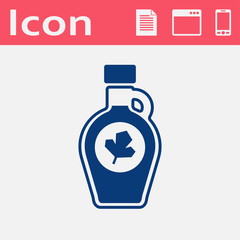 kitchen icon of mapple syrup bottle