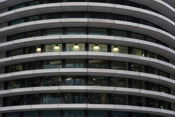 Modern facade of a skyscraper