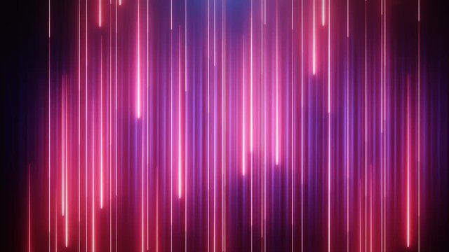 Neon red-blue animation VJ background with shiny particles